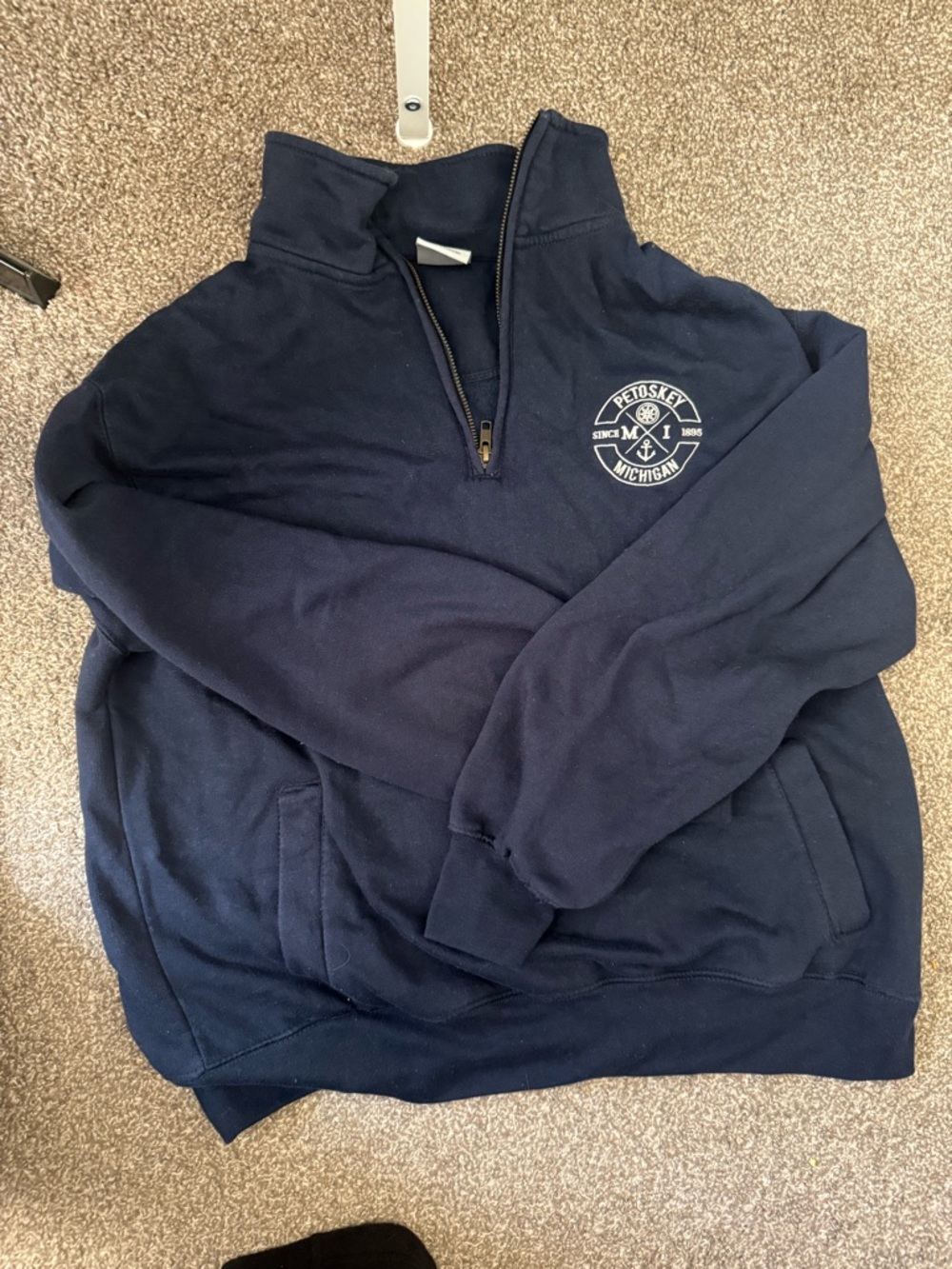 MV Sport Navy Quarter-Zip Pullover